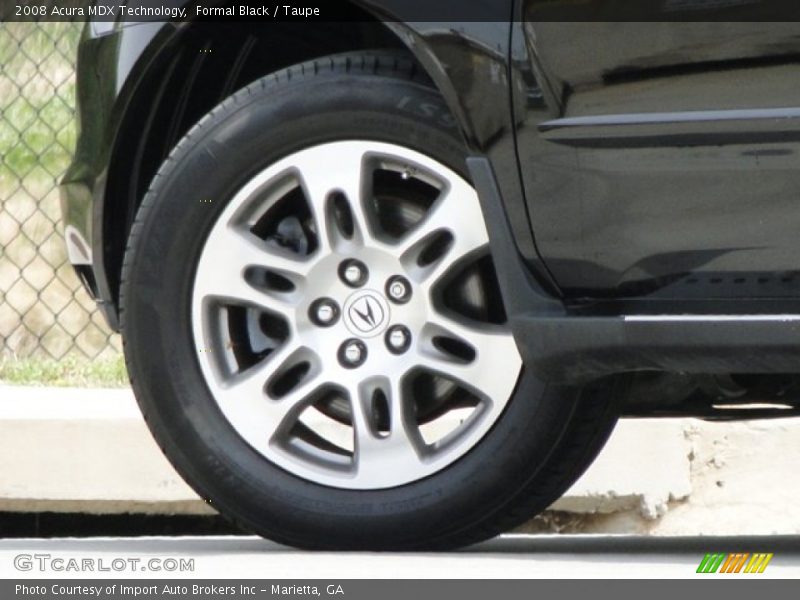 Formal Black / Taupe 2008 Acura MDX Technology