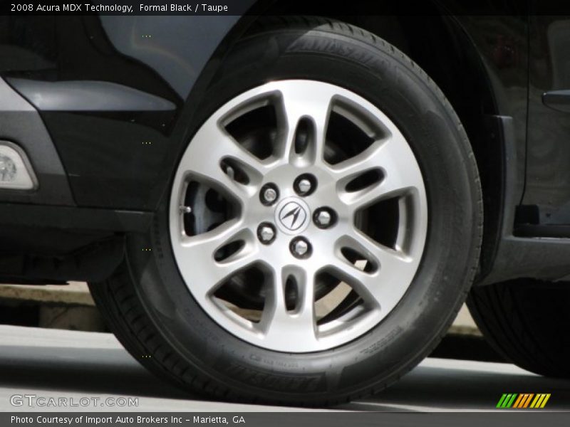 Formal Black / Taupe 2008 Acura MDX Technology