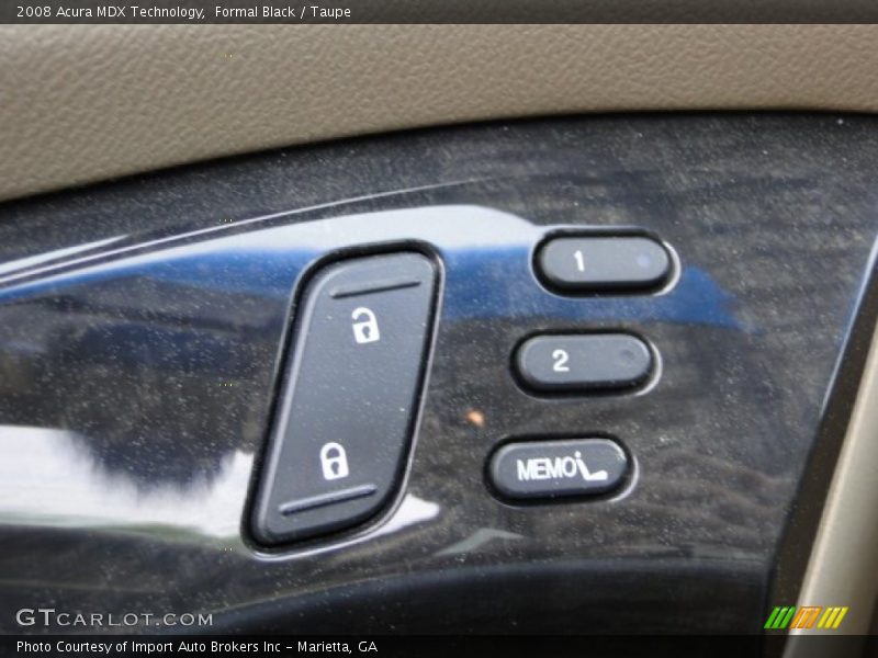 Formal Black / Taupe 2008 Acura MDX Technology