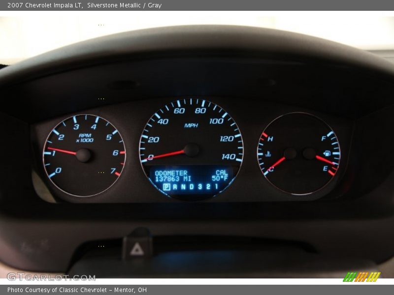 Silverstone Metallic / Gray 2007 Chevrolet Impala LT