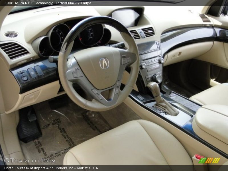 Formal Black / Taupe 2008 Acura MDX Technology