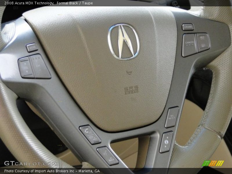 Formal Black / Taupe 2008 Acura MDX Technology