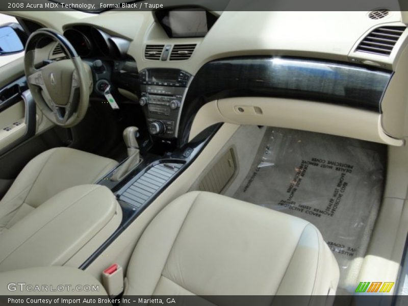 Formal Black / Taupe 2008 Acura MDX Technology