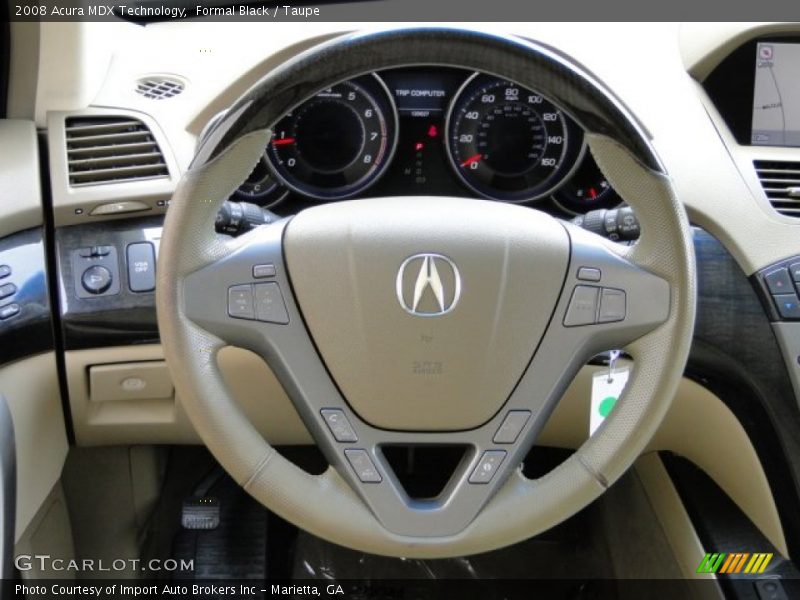 Formal Black / Taupe 2008 Acura MDX Technology