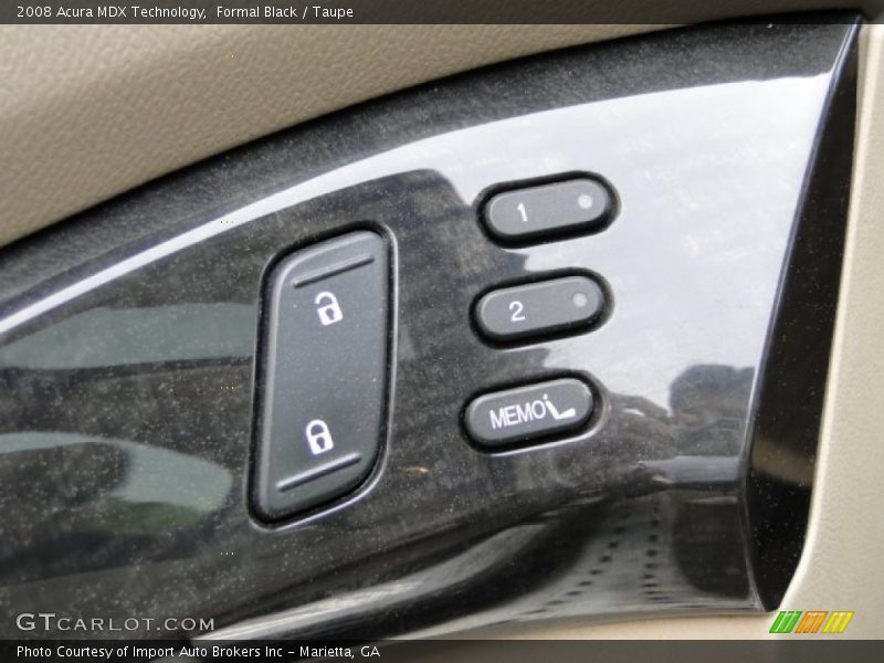 Formal Black / Taupe 2008 Acura MDX Technology