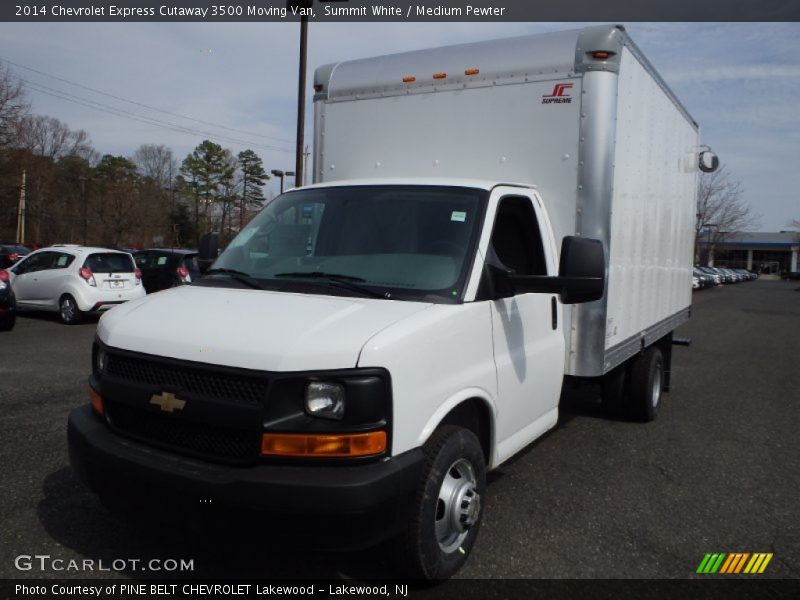 Summit White / Medium Pewter 2014 Chevrolet Express Cutaway 3500 Moving Van