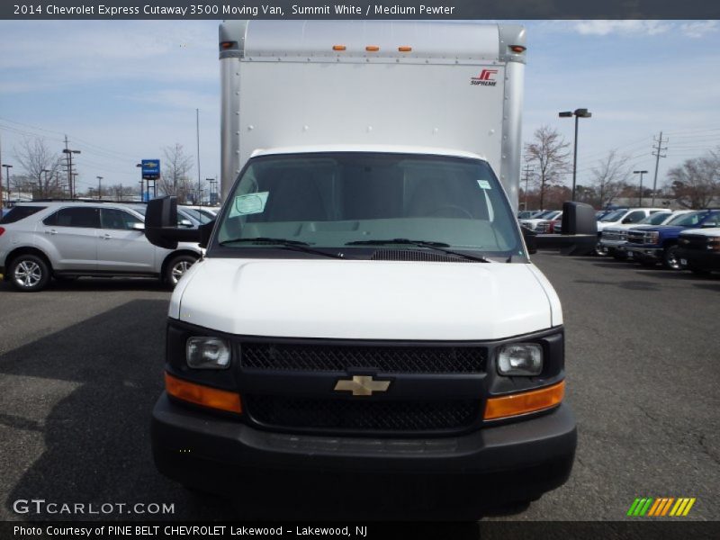 Summit White / Medium Pewter 2014 Chevrolet Express Cutaway 3500 Moving Van