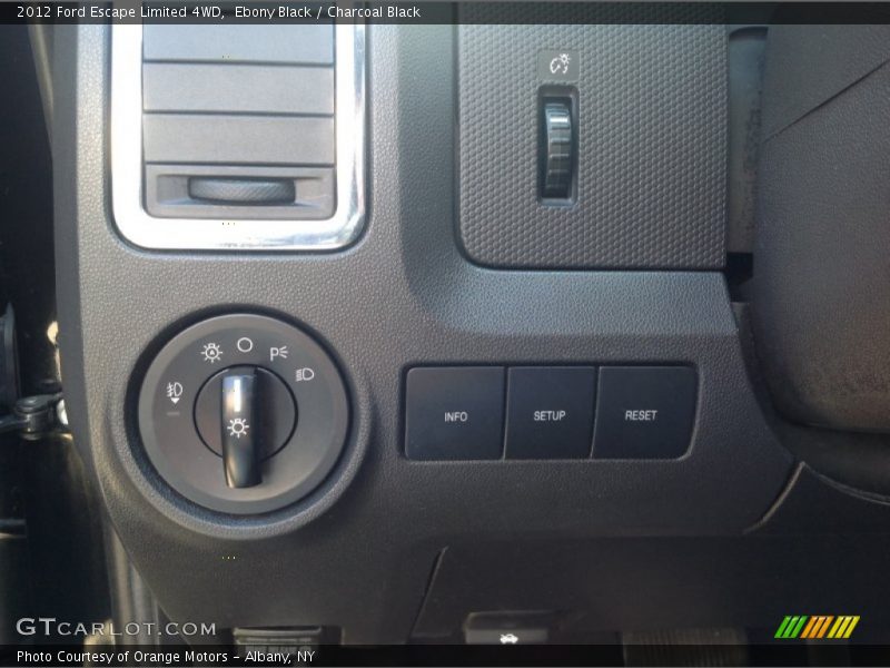 Ebony Black / Charcoal Black 2012 Ford Escape Limited 4WD