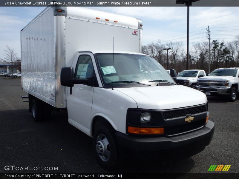Summit White / Medium Pewter 2014 Chevrolet Express Cutaway 3500 Moving Van