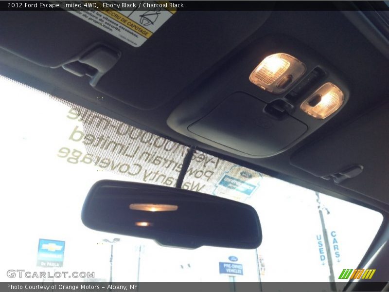 Ebony Black / Charcoal Black 2012 Ford Escape Limited 4WD