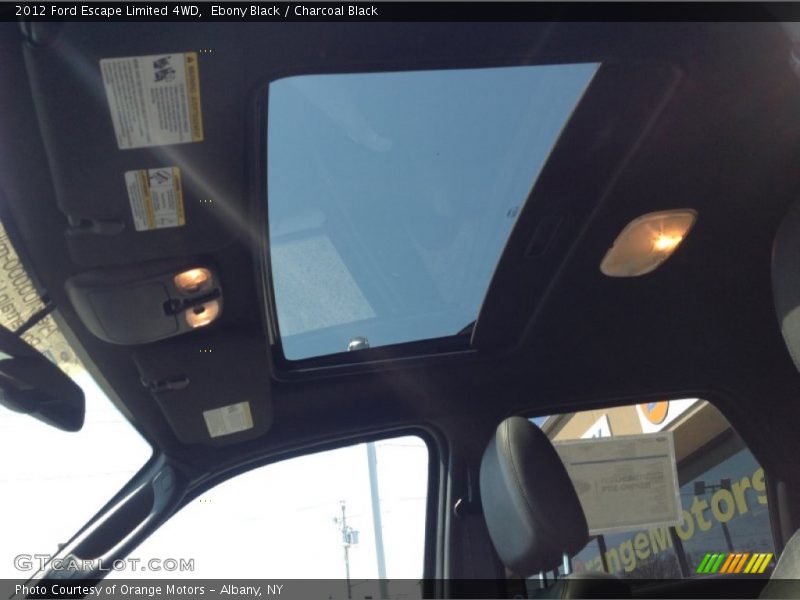 Ebony Black / Charcoal Black 2012 Ford Escape Limited 4WD