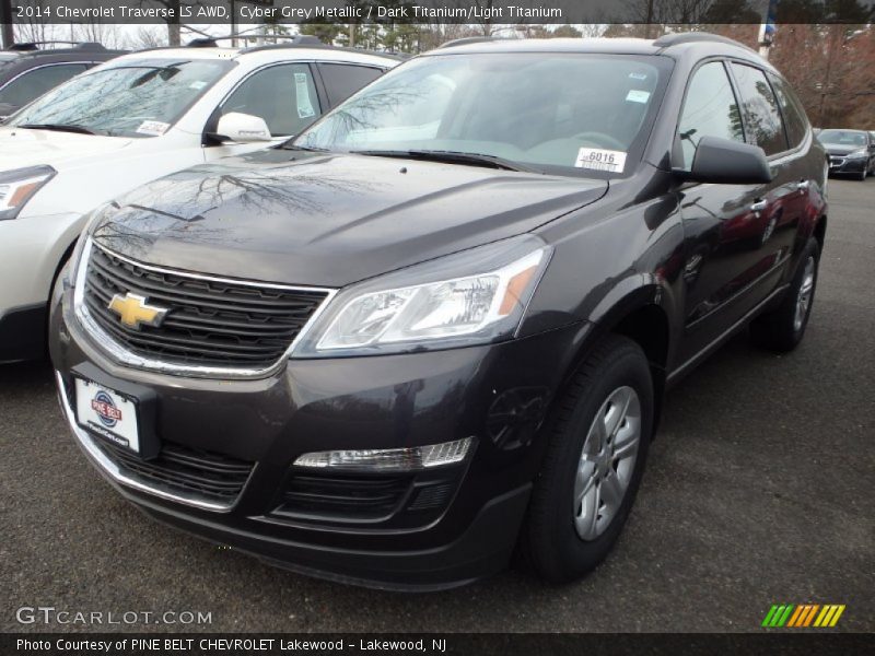 Cyber Grey Metallic / Dark Titanium/Light Titanium 2014 Chevrolet Traverse LS AWD