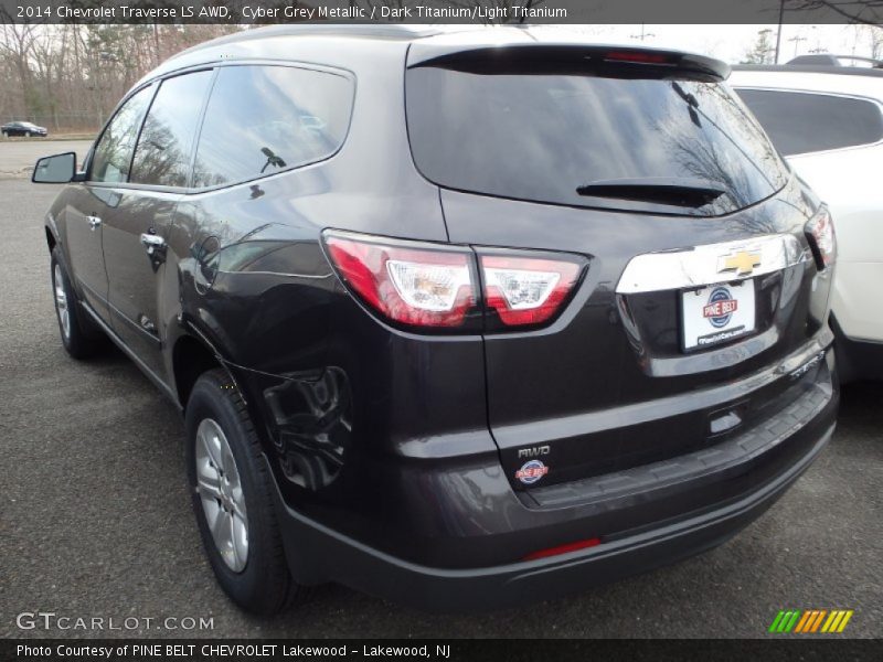 Cyber Grey Metallic / Dark Titanium/Light Titanium 2014 Chevrolet Traverse LS AWD