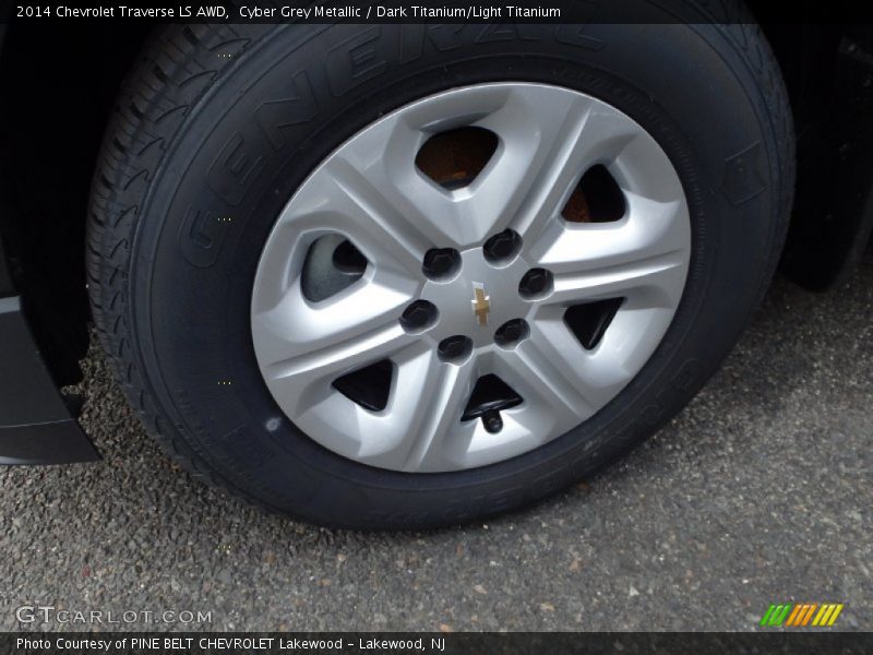 Cyber Grey Metallic / Dark Titanium/Light Titanium 2014 Chevrolet Traverse LS AWD