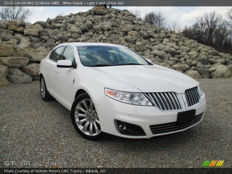 White Suede / Light Camel/Olive Ash 2010 Lincoln MKS EcoBoost AWD
