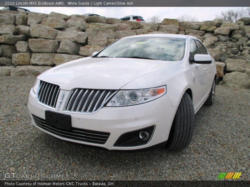 White Suede / Light Camel/Olive Ash 2010 Lincoln MKS EcoBoost AWD