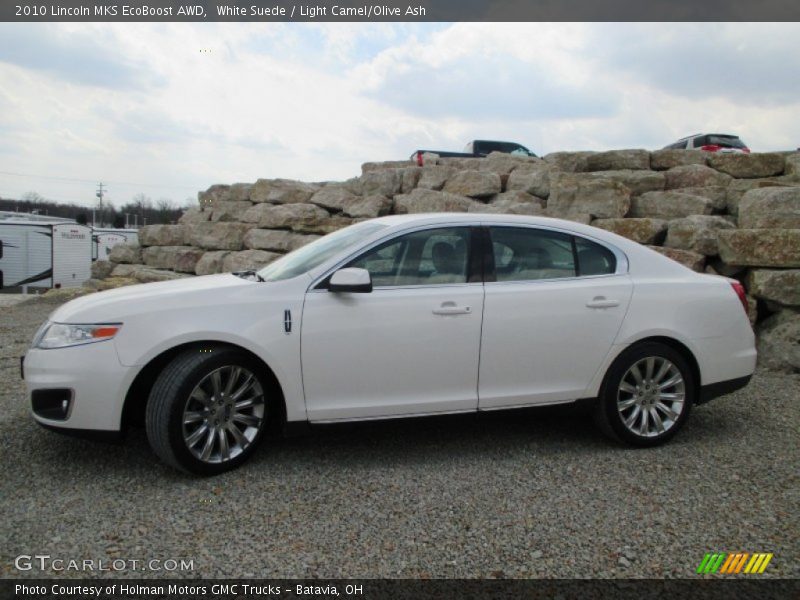 White Suede / Light Camel/Olive Ash 2010 Lincoln MKS EcoBoost AWD