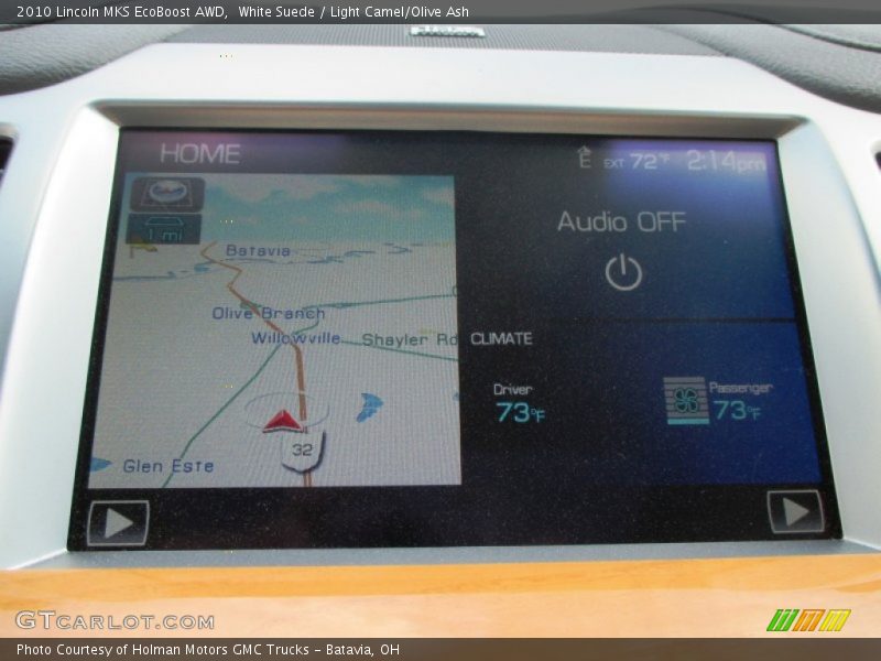 White Suede / Light Camel/Olive Ash 2010 Lincoln MKS EcoBoost AWD