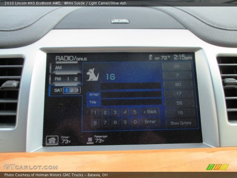 White Suede / Light Camel/Olive Ash 2010 Lincoln MKS EcoBoost AWD