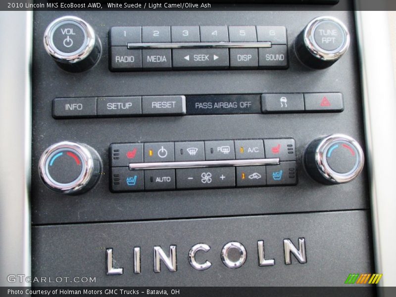 White Suede / Light Camel/Olive Ash 2010 Lincoln MKS EcoBoost AWD