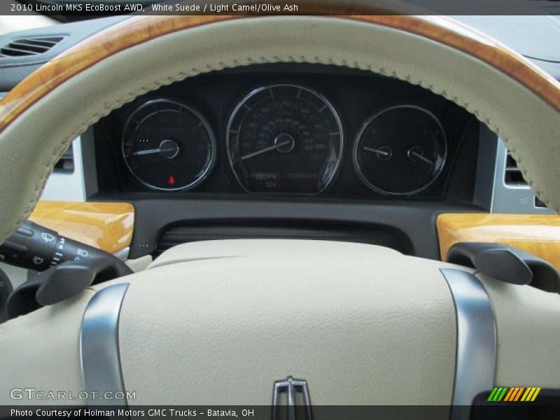 White Suede / Light Camel/Olive Ash 2010 Lincoln MKS EcoBoost AWD
