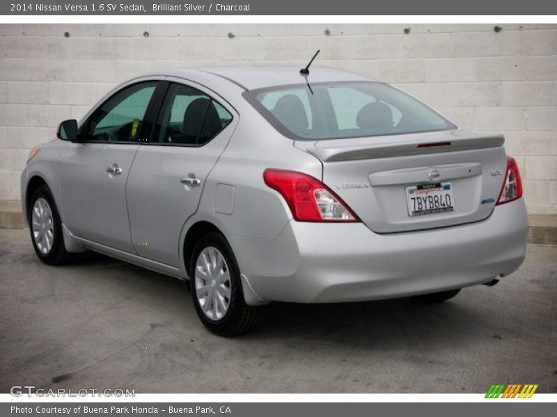 Brilliant Silver / Charcoal 2014 Nissan Versa 1.6 SV Sedan