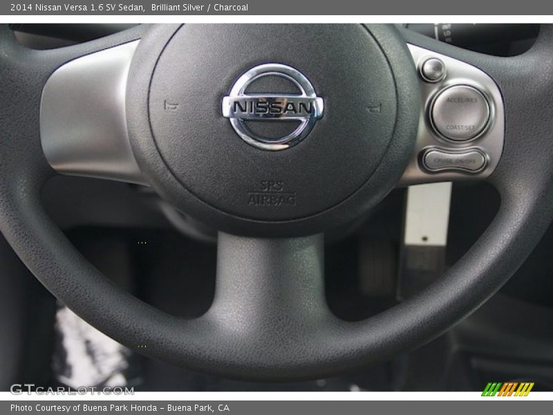 Brilliant Silver / Charcoal 2014 Nissan Versa 1.6 SV Sedan