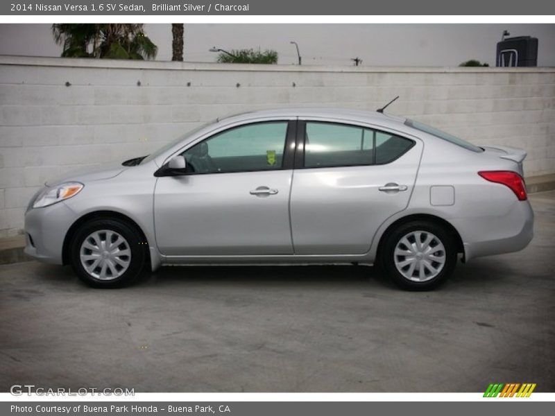 Brilliant Silver / Charcoal 2014 Nissan Versa 1.6 SV Sedan