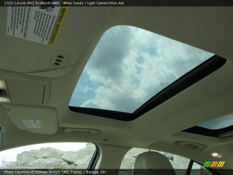 White Suede / Light Camel/Olive Ash 2010 Lincoln MKS EcoBoost AWD