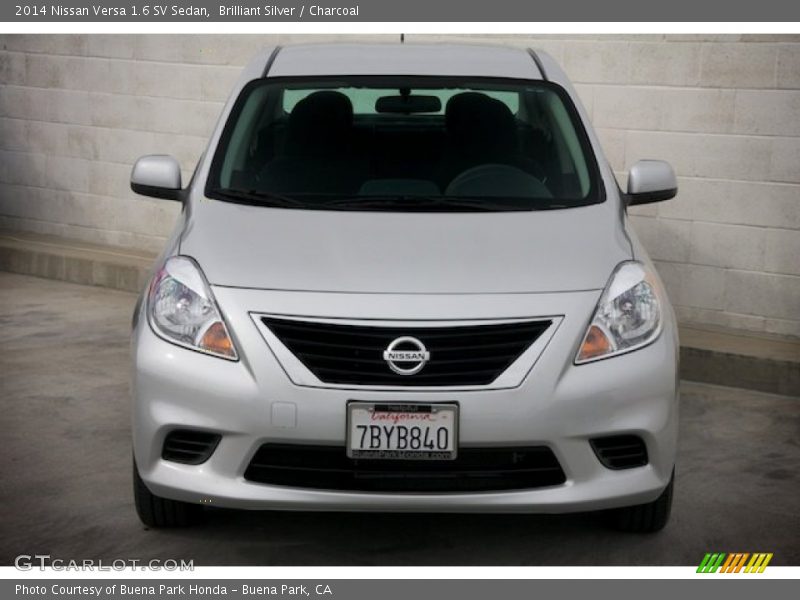 Brilliant Silver / Charcoal 2014 Nissan Versa 1.6 SV Sedan