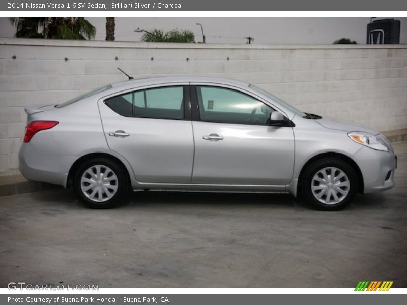 Brilliant Silver / Charcoal 2014 Nissan Versa 1.6 SV Sedan