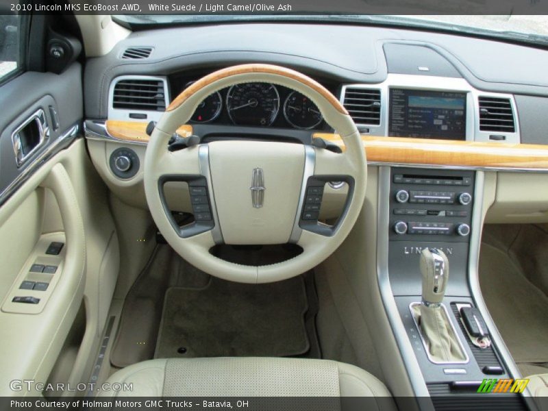 White Suede / Light Camel/Olive Ash 2010 Lincoln MKS EcoBoost AWD