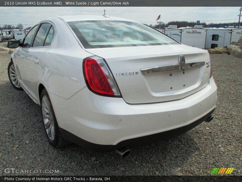 White Suede / Light Camel/Olive Ash 2010 Lincoln MKS EcoBoost AWD