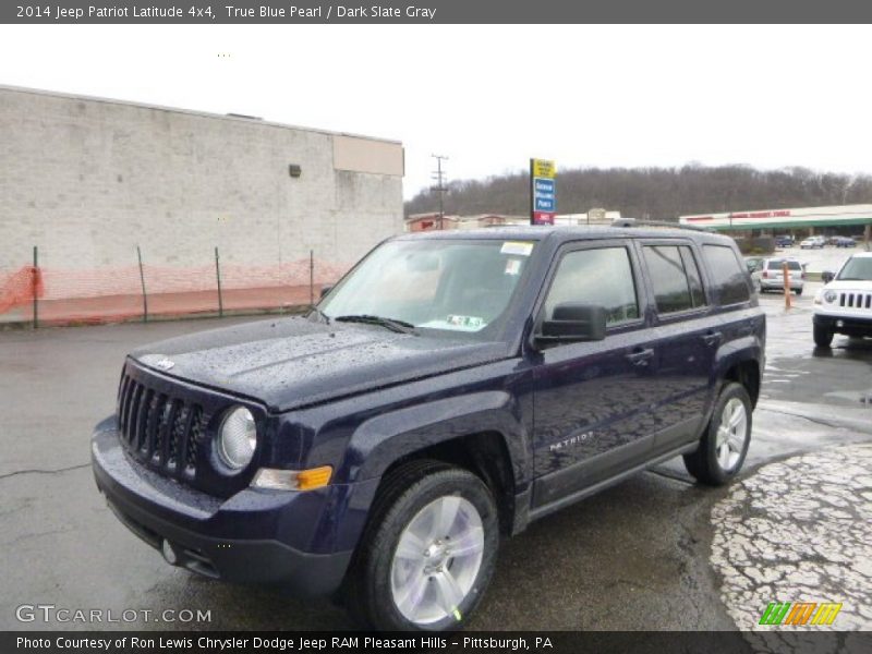 True Blue Pearl / Dark Slate Gray 2014 Jeep Patriot Latitude 4x4