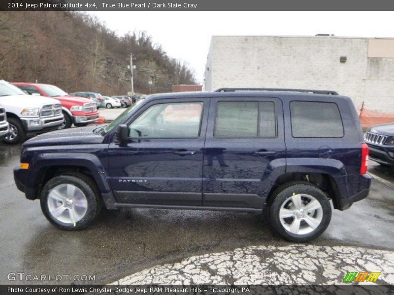 True Blue Pearl / Dark Slate Gray 2014 Jeep Patriot Latitude 4x4