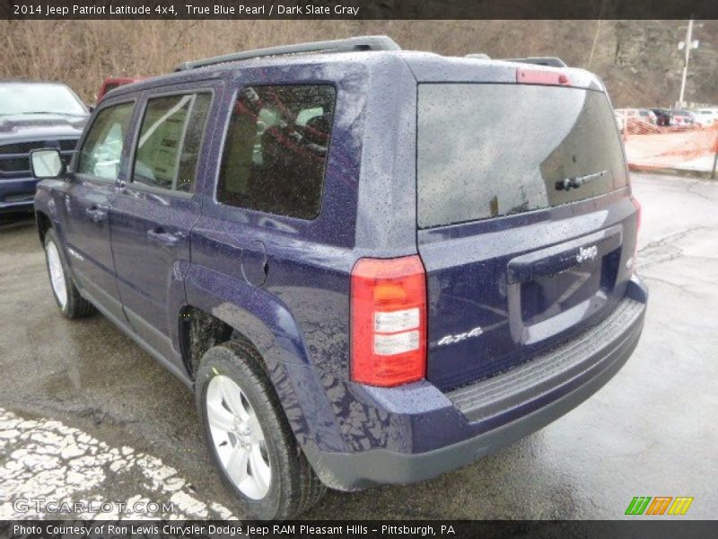 True Blue Pearl / Dark Slate Gray 2014 Jeep Patriot Latitude 4x4