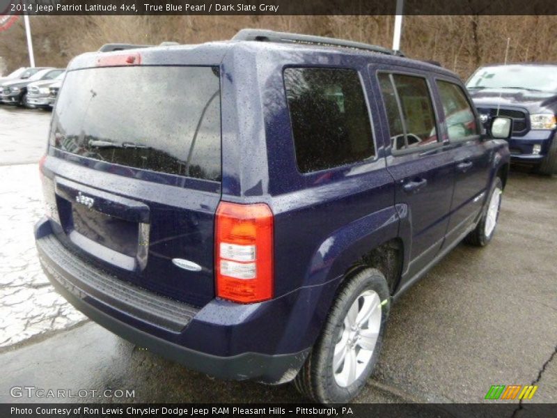 True Blue Pearl / Dark Slate Gray 2014 Jeep Patriot Latitude 4x4