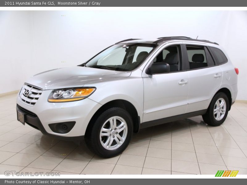 Moonstone Silver / Gray 2011 Hyundai Santa Fe GLS
