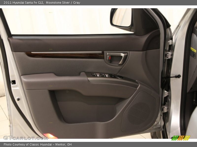 Moonstone Silver / Gray 2011 Hyundai Santa Fe GLS