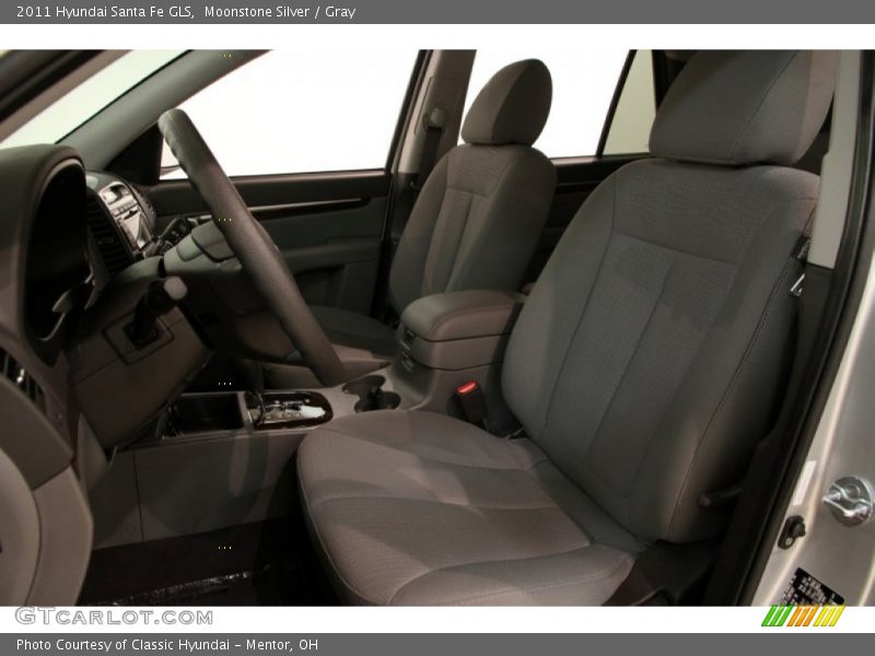 Moonstone Silver / Gray 2011 Hyundai Santa Fe GLS