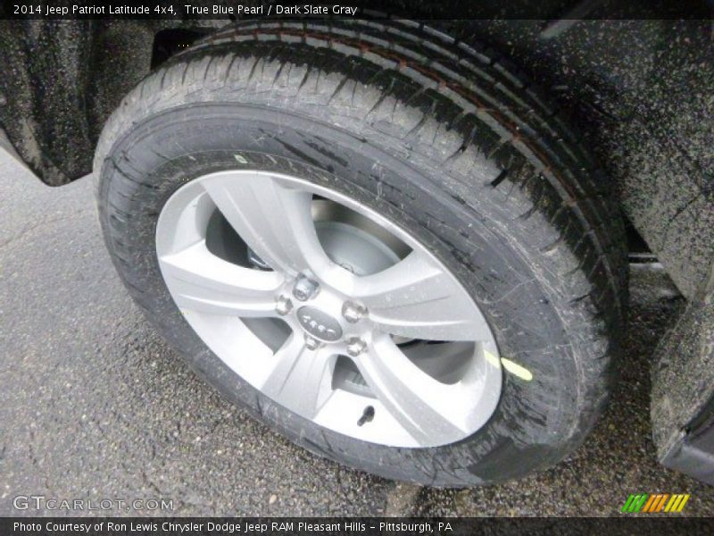 True Blue Pearl / Dark Slate Gray 2014 Jeep Patriot Latitude 4x4