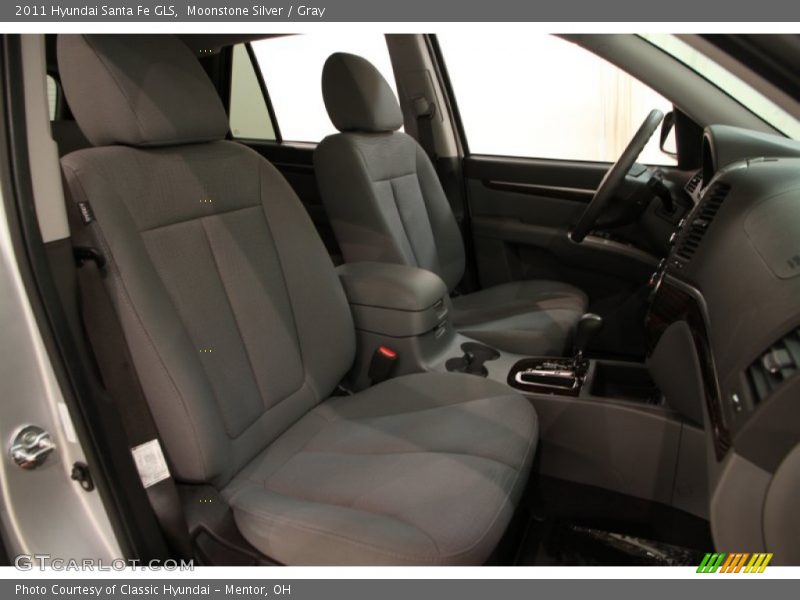 Moonstone Silver / Gray 2011 Hyundai Santa Fe GLS