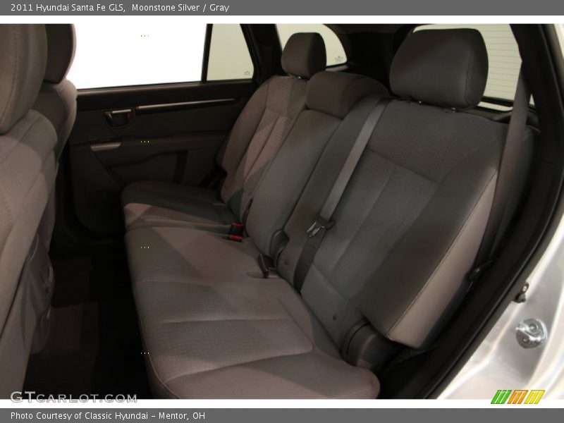 Moonstone Silver / Gray 2011 Hyundai Santa Fe GLS