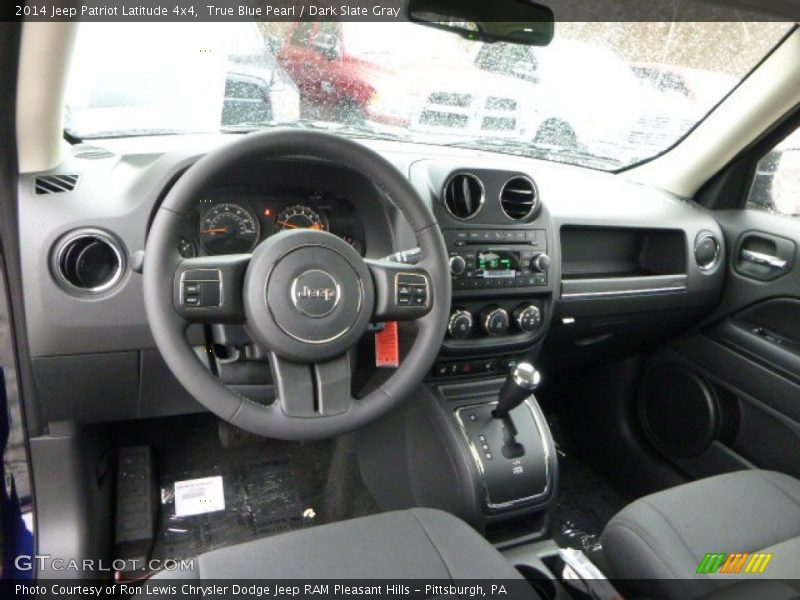 True Blue Pearl / Dark Slate Gray 2014 Jeep Patriot Latitude 4x4