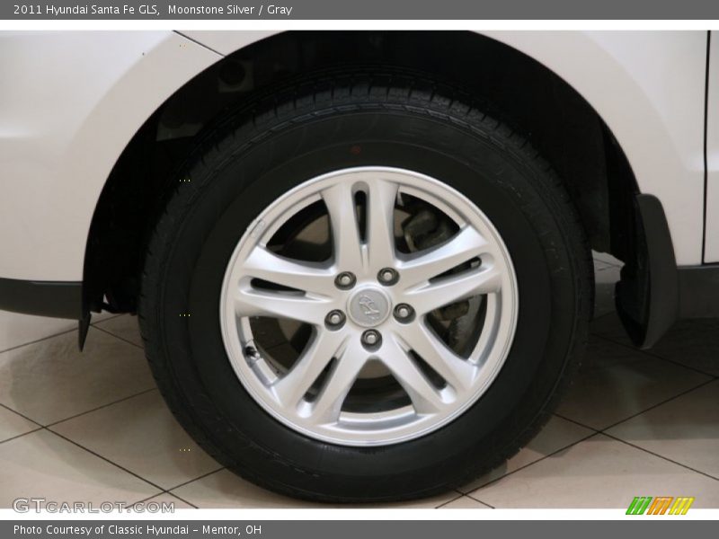 Moonstone Silver / Gray 2011 Hyundai Santa Fe GLS