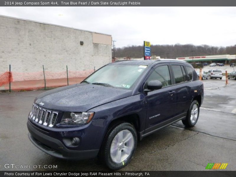 True Blue Pearl / Dark Slate Gray/Light Pebble 2014 Jeep Compass Sport 4x4