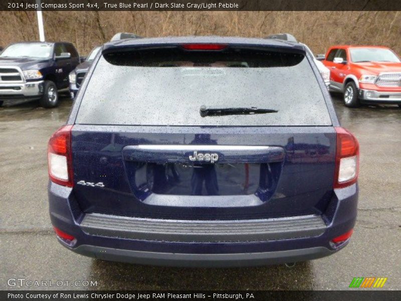 True Blue Pearl / Dark Slate Gray/Light Pebble 2014 Jeep Compass Sport 4x4