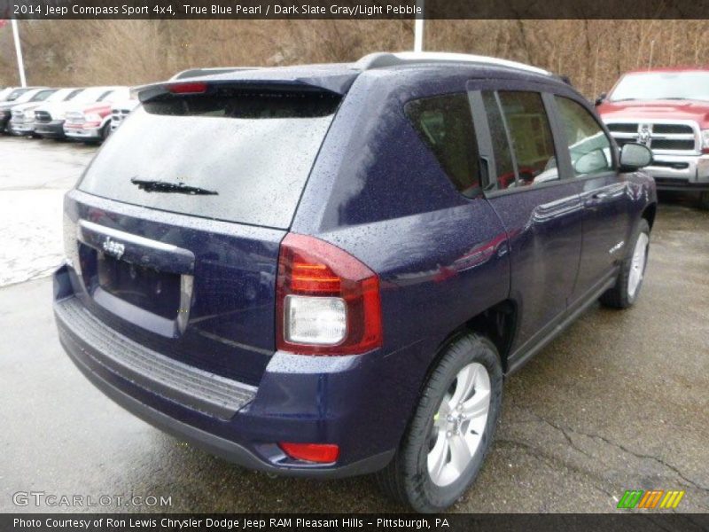 True Blue Pearl / Dark Slate Gray/Light Pebble 2014 Jeep Compass Sport 4x4