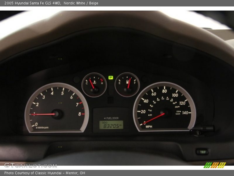 Nordic White / Beige 2005 Hyundai Santa Fe GLS 4WD