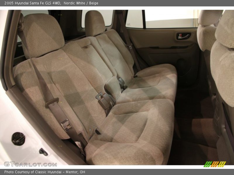 Nordic White / Beige 2005 Hyundai Santa Fe GLS 4WD